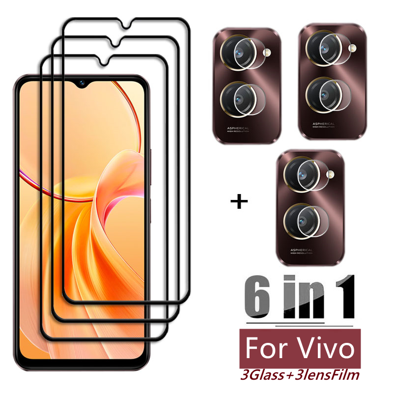 6in 1スクリーンプロテクター,カメラレンズ用HDスクリー - Vivo Y28 のレビューと価格